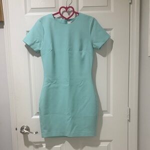 Chic Light Blue Mini Dress